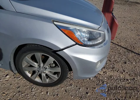 2014 Hyundai Accent Se z USA, uszkodzony, nr VIN KMHCU5AE1EU167861